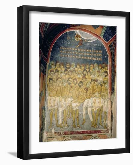 The Forty Martyrs of Sebaste-Byzantine School-Framed Giclee Print