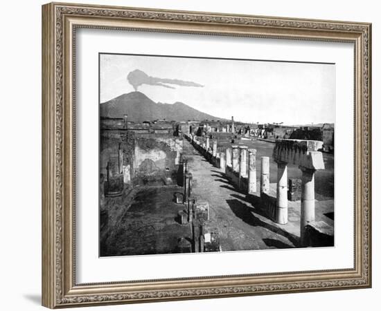 The Forum, Pompeii, Italy, 1893-John L Stoddard-Framed Giclee Print