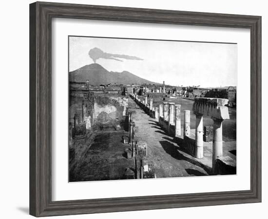 The Forum, Pompeii, Italy, 1893-John L Stoddard-Framed Giclee Print