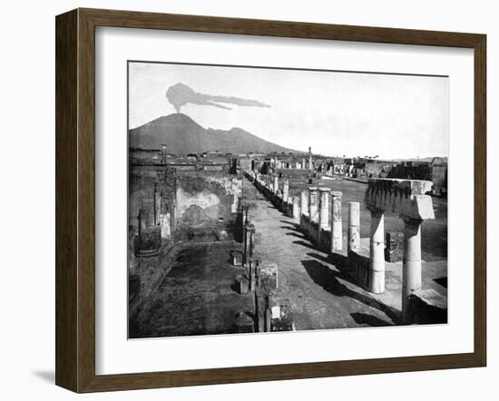 The Forum, Pompeii, Italy, 1893-John L Stoddard-Framed Giclee Print