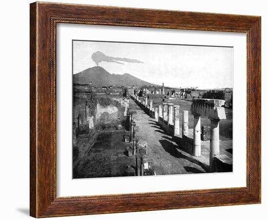 The Forum, Pompeii, Italy, 1893-John L Stoddard-Framed Giclee Print