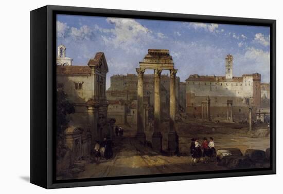 The Forum, Rome-David Roberts-Framed Premier Image Canvas