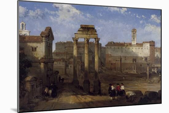 The Forum, Rome-David Roberts-Mounted Giclee Print