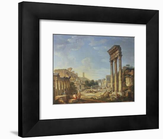 The Forum, Rome-Giovanni Paolo Pannini-Framed Giclee Print