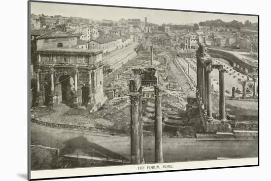 The Forum, Rome-null-Mounted Giclee Print