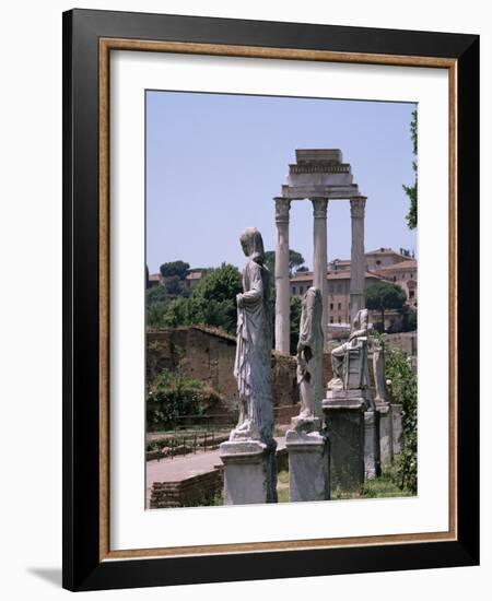 The Forum, Unesco World Heritage Site, Rome, Lazio, Italy-Roy Rainford-Framed Premium Photographic Print