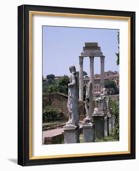 The Forum, Unesco World Heritage Site, Rome, Lazio, Italy-Roy Rainford-Framed Premium Photographic Print