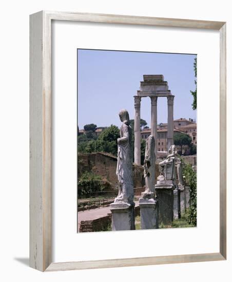 The Forum, Unesco World Heritage Site, Rome, Lazio, Italy-Roy Rainford-Framed Premium Photographic Print