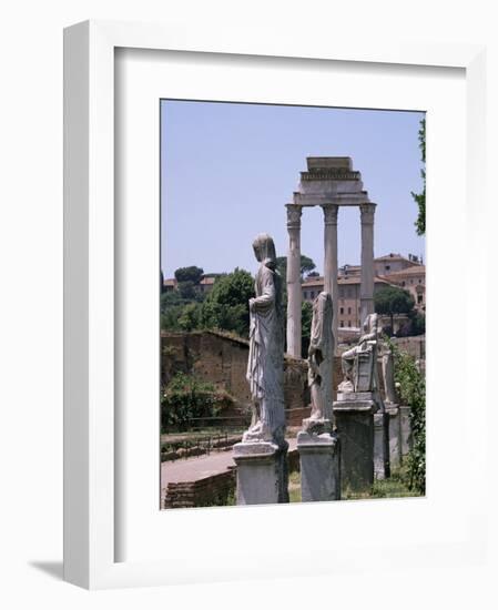 The Forum, Unesco World Heritage Site, Rome, Lazio, Italy-Roy Rainford-Framed Photographic Print