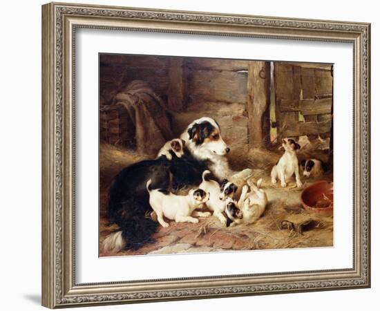 The Foster Mother, 1887-Walter Hunt-Framed Giclee Print