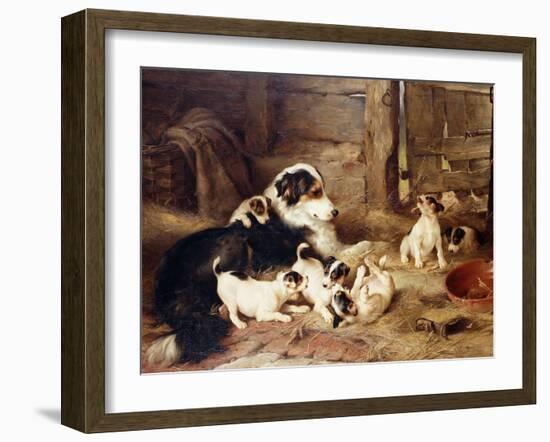 The Foster Mother, 1887-Walter Hunt-Framed Giclee Print