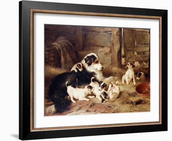 The Foster Mother, 1887-Walter Hunt-Framed Giclee Print