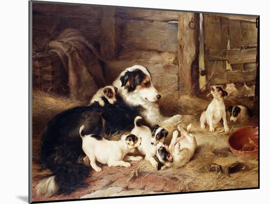 The Foster Mother, 1887-Walter Hunt-Mounted Giclee Print