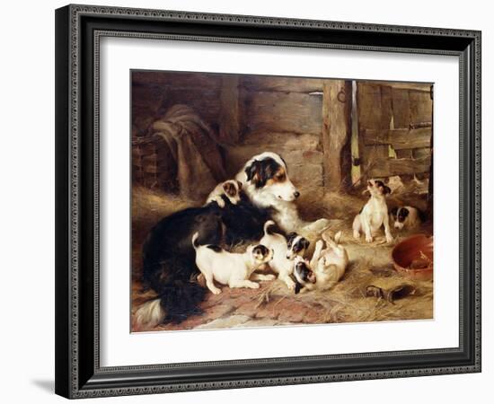 The Foster Mother, 1887-Walter Hunt-Framed Giclee Print