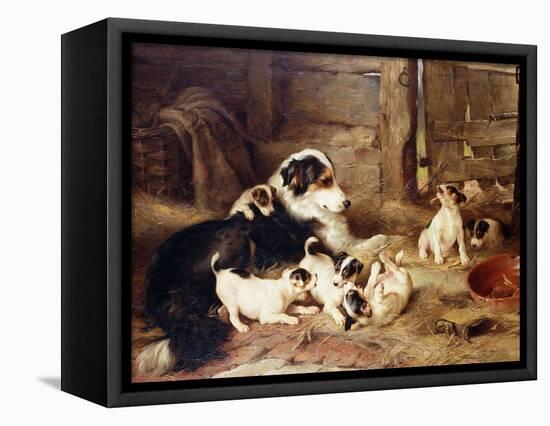 The Foster Mother, 1887-Walter Hunt-Framed Premier Image Canvas