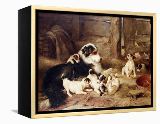 The Foster Mother, 1887-Walter Hunt-Framed Premier Image Canvas