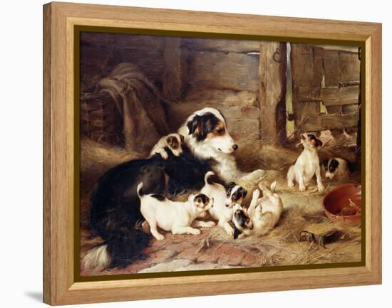 The Foster Mother, 1887-Walter Hunt-Framed Premier Image Canvas