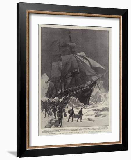 The Foundering of the Steamship Wolf Off Fogo Island, Newfoundland-Joseph Nash-Framed Giclee Print