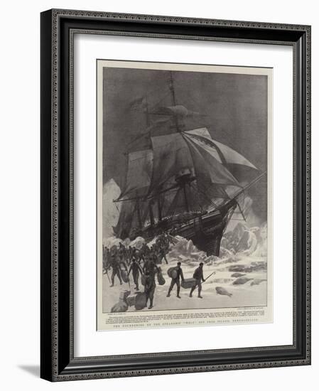 The Foundering of the Steamship Wolf Off Fogo Island, Newfoundland-Joseph Nash-Framed Giclee Print