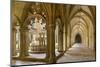 The fountain and water basin in the Claustro Real, royal cloister. Monastery of Batalha, Portugal-Martin Zwick-Mounted Photographic Print