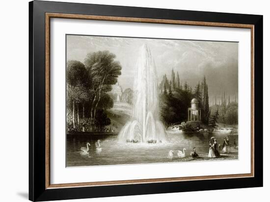 The Fountain at Wilhelmshohe, Near Cassel-English-Framed Giclee Print