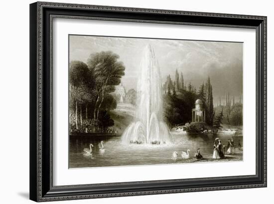 The Fountain at Wilhelmshohe, Near Cassel-English-Framed Giclee Print