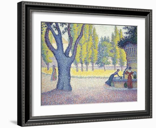 The Fountain des Lices in St. Tropez-Paul Signac-Framed Giclee Print