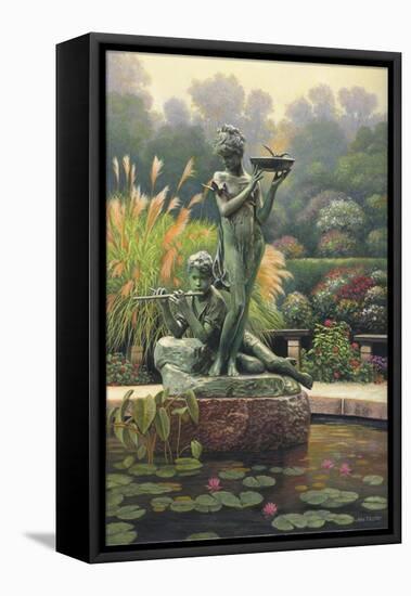 The Fountain II-John Zaccheo-Framed Premier Image Canvas