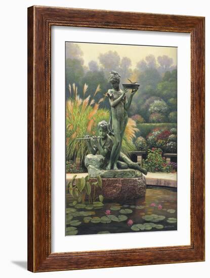 The Fountain II-John Zaccheo-Framed Giclee Print