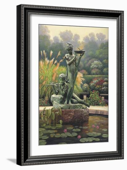 The Fountain II-John Zaccheo-Framed Giclee Print