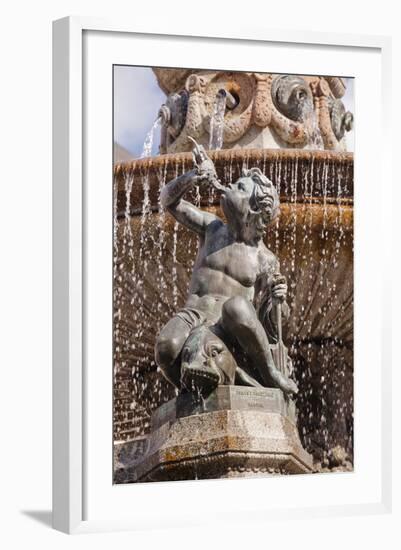 The Fountain in Place Royale in the Centre of Nantes, Loire-Atlantique, France, Europe-Julian Elliott-Framed Photographic Print