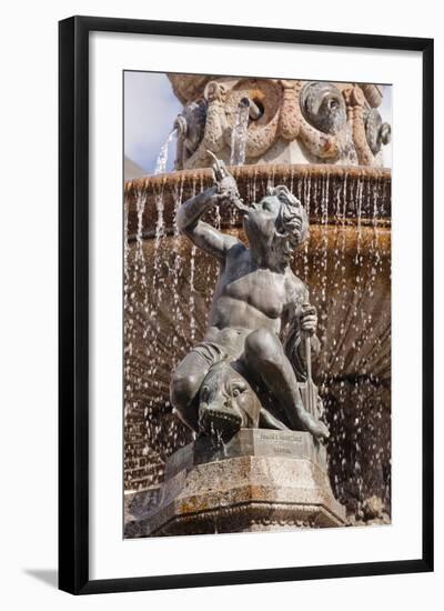 The Fountain in Place Royale in the Centre of Nantes, Loire-Atlantique, France, Europe-Julian Elliott-Framed Photographic Print