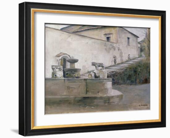 The Fountain, Italy-Carl Holsoe-Framed Giclee Print