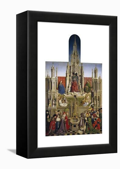 The Fountain of Grace and the Triumph of Ecclesia over the Synagogue, 1430-Jan van Eyck-Framed Premier Image Canvas