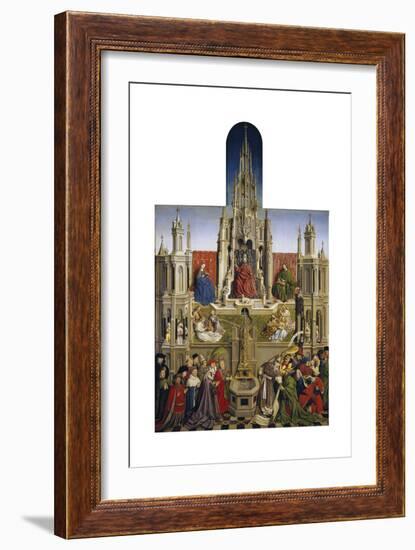 The Fountain of Grace and the Triumph of Ecclesia over the Synagogue, 1430-Jan van Eyck-Framed Giclee Print