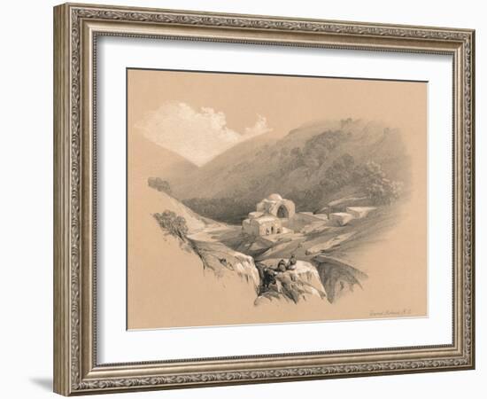 The Fountain of Job, 1855-David Roberts-Framed Giclee Print