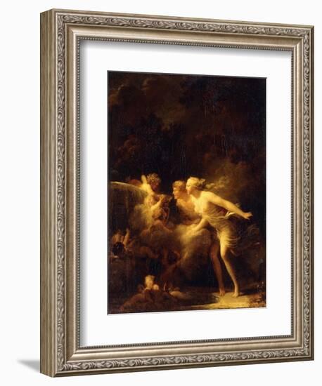 The Fountain of Love, 1780's-Jean-Honoré Fragonard-Framed Giclee Print