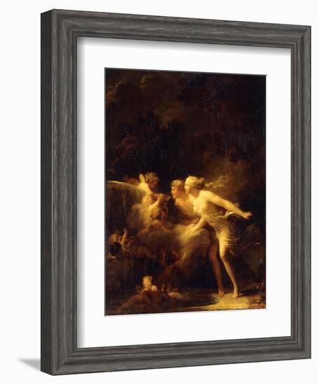 The Fountain of Love, 1780's-Jean-Honoré Fragonard-Framed Giclee Print