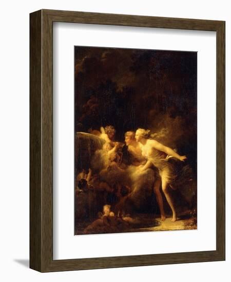 The Fountain of Love, 1780's-Jean-Honoré Fragonard-Framed Giclee Print