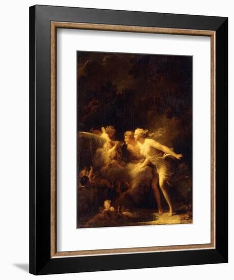 The Fountain of Love, 1780's-Jean-Honoré Fragonard-Framed Giclee Print