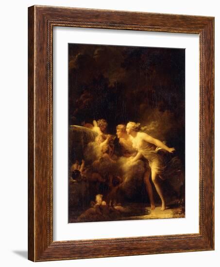 The Fountain of Love, 1780's-Jean-Honoré Fragonard-Framed Giclee Print