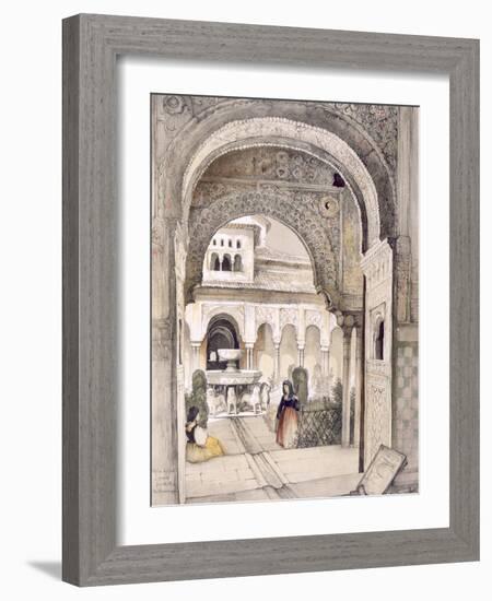 The Fountain of the Lions, from the Hall of the Abencerrajes-John Frederick Lewis-Framed Giclee Print