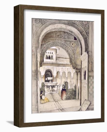 The Fountain of the Lions, from the Hall of the Abencerrajes-John Frederick Lewis-Framed Giclee Print