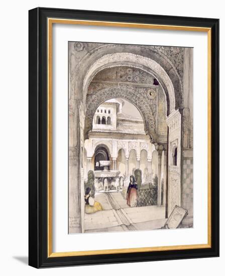 The Fountain of the Lions, from the Hall of the Abencerrajes-John Frederick Lewis-Framed Giclee Print