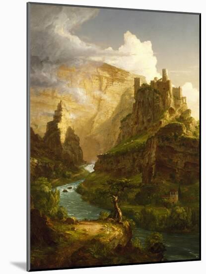 The Fountain of Vaucluse, 1841 (Oil on Canvas)-Thomas Cole-Mounted Giclee Print