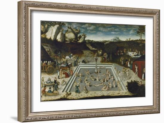 The Fountain of Youth, 1546-Lucas Cranach the Elder-Framed Giclee Print
