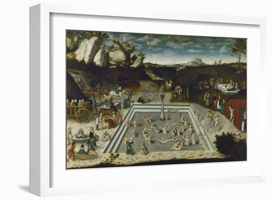 The Fountain of Youth, 1546-Lucas Cranach the Elder-Framed Giclee Print