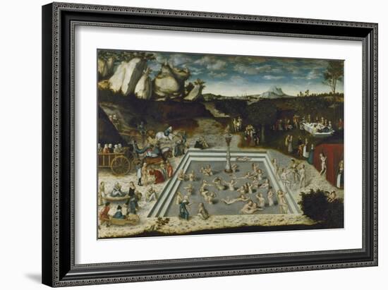 The Fountain of Youth, 1546-Lucas Cranach the Elder-Framed Giclee Print