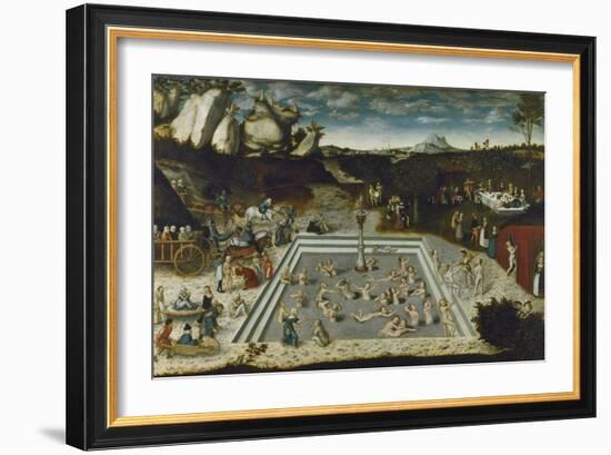 The Fountain of Youth, 1546-Lucas Cranach the Elder-Framed Giclee Print