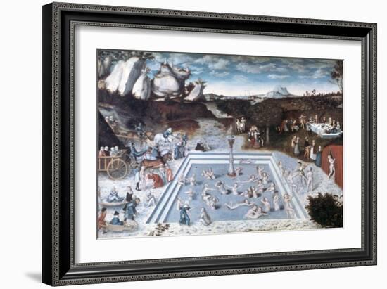 The Fountain of Youth, 1546-Lucas Cranach the Elder-Framed Giclee Print